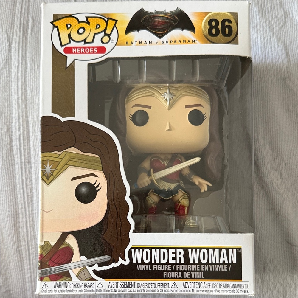 Funko Pop! Wonder Woman Vinyl Figure - Red, Gold, Black